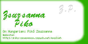zsuzsanna piko business card